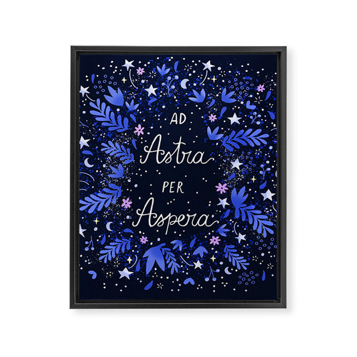 Ad Astra Per Aspera hand lettering  Framed Canvas Print Gallery Image 1