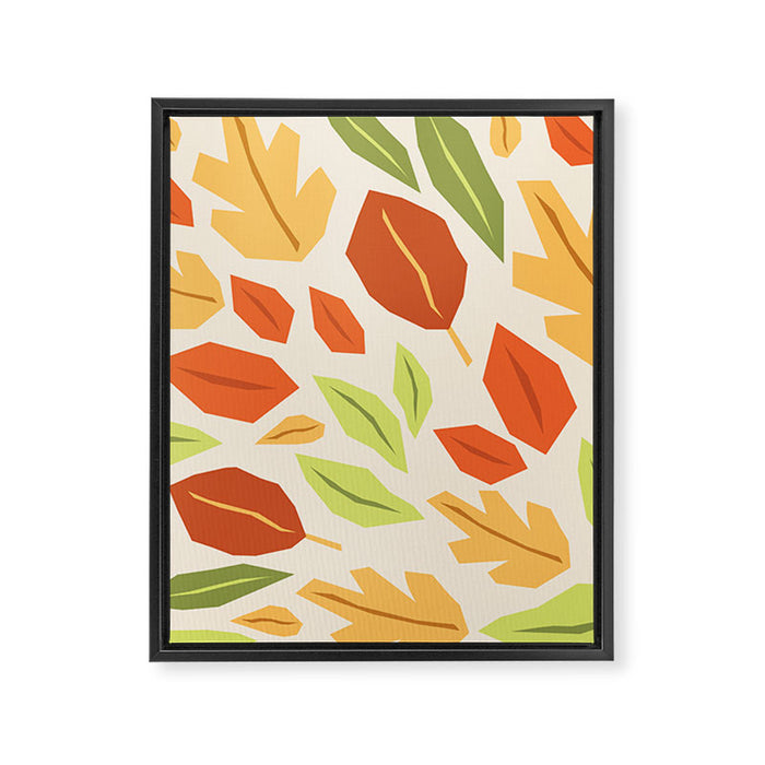 Autumn leaves Framed Canvas Print Gallery Image 1