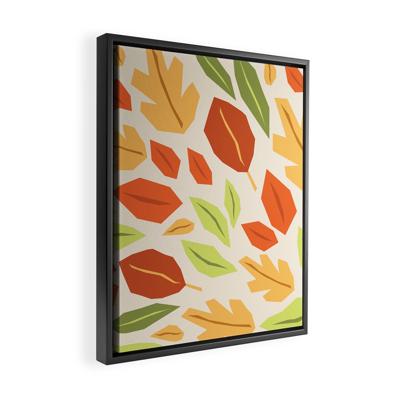 Autumn leaves Framed Canvas Print Gallery Image 2