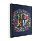 Be kind, floral Framed Canvas Print Gallery Image 2