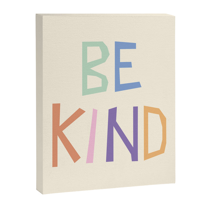 Be kind pastel colors Canvas Print Gallery Image 1