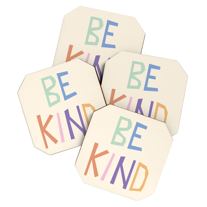 Be kind pastel colors Coaster Gallery Image 1
