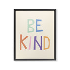 Be kind pastel colors Framed Canvas Print Gallery Image 8