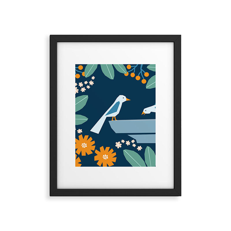 Bird bath  Framed Art Print Gallery Image 6