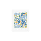 Blue and Yellow Flowers Art Print Gallery Image 1