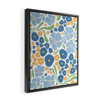 Blue and Yellow Flowers Framed Canvas Print Gallery Image 2
