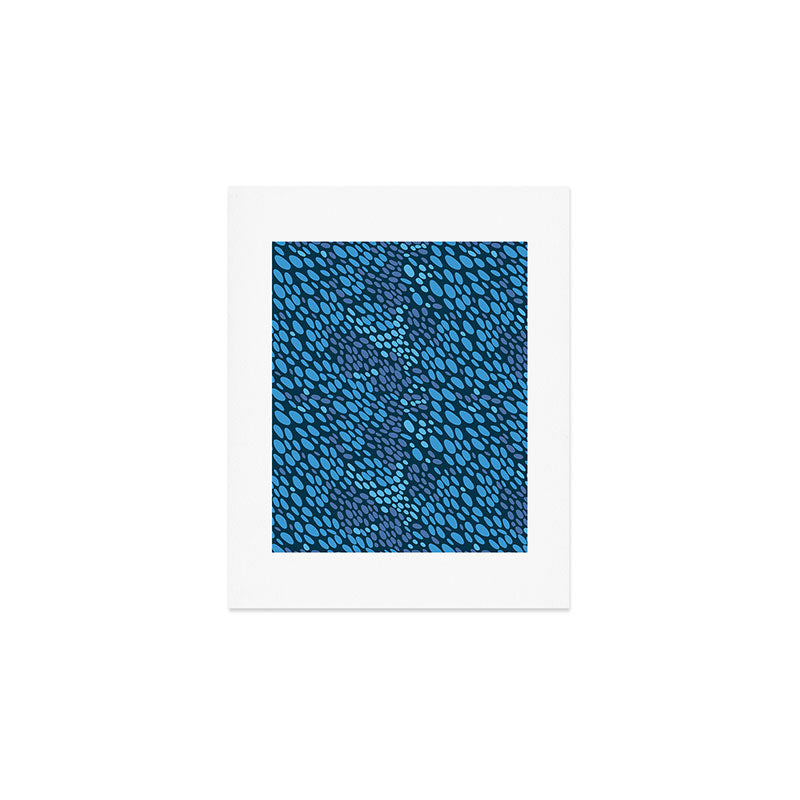 Blue Ocean Waves Art Print Gallery Image 1