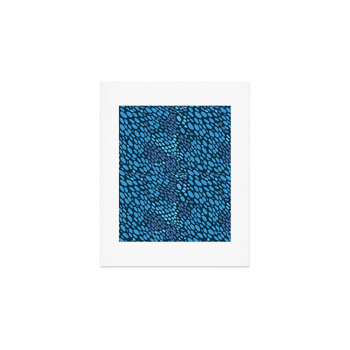 Blue Ocean Waves Art Print Gallery Image 1