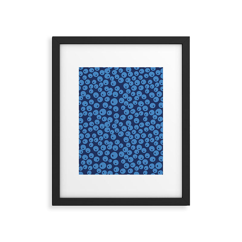 Blueberries pattern Framed Art Print Gallery Image 6