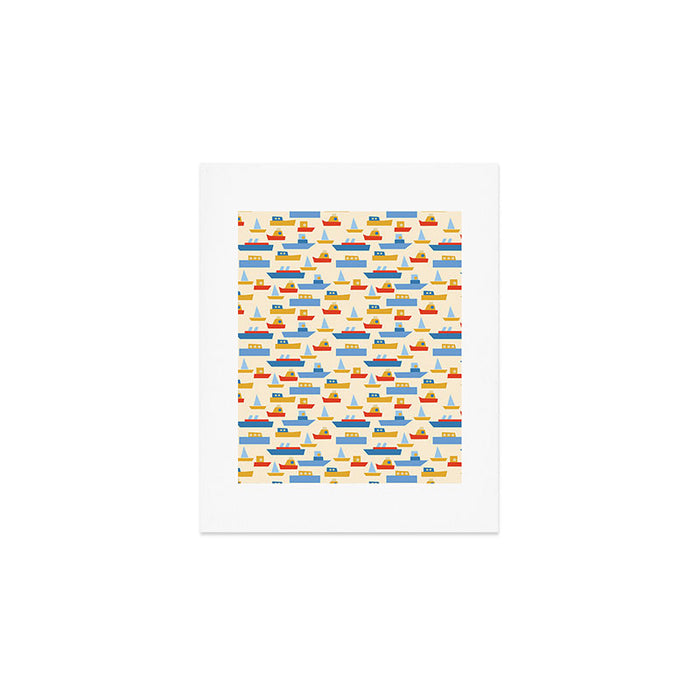 Boats pattern Art Print Gallery Image 1