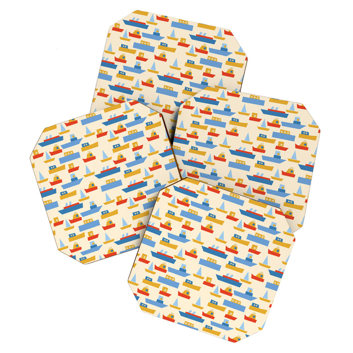 Boats pattern Coaster Gallery Image 1