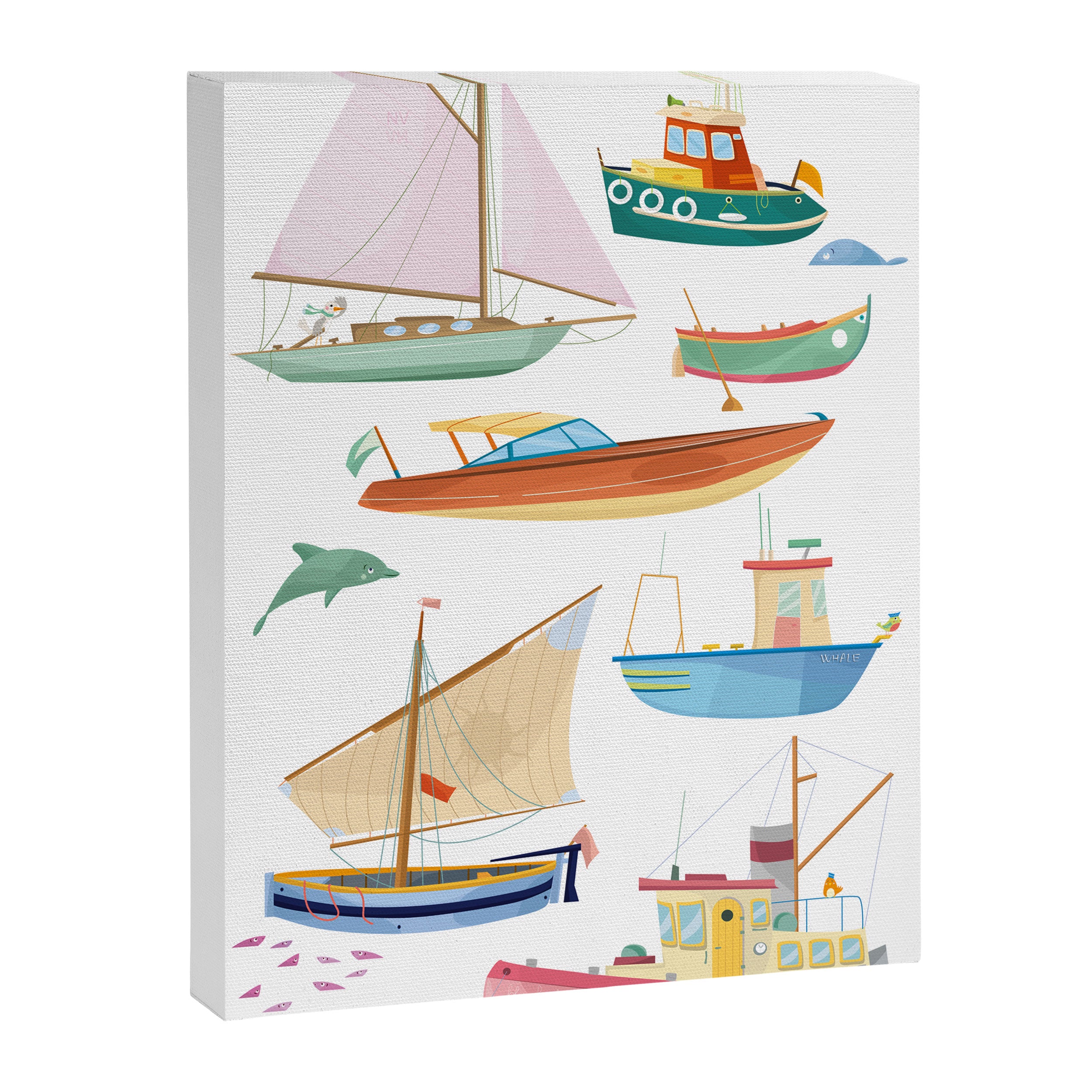 Boats poster Canvas Print Gallery Image 6