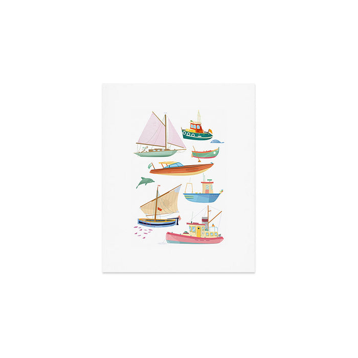Boats poster Art Print Gallery Image 1