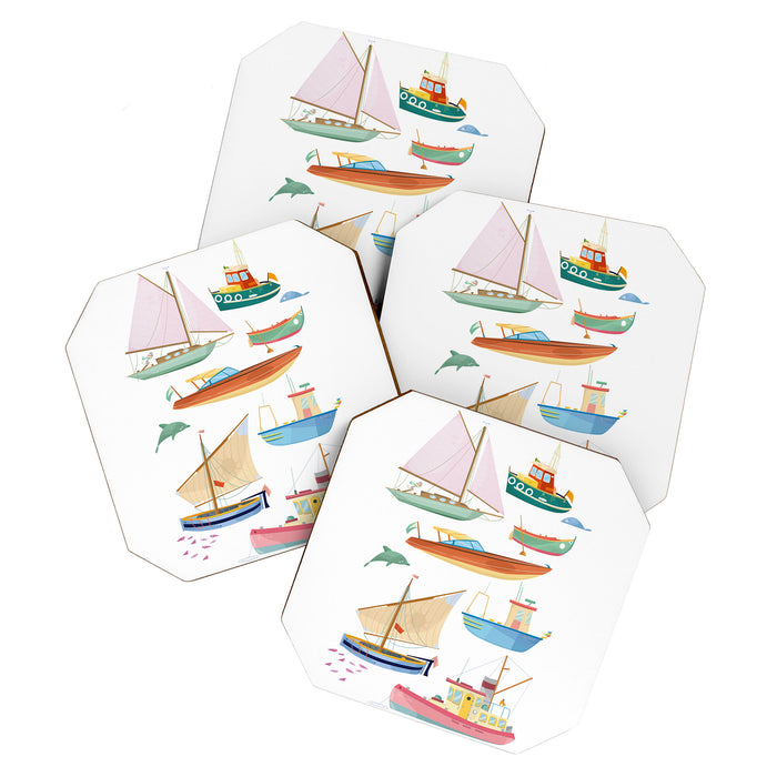 Boats poster Coaster Gallery Image 1