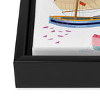Boats poster Framed Canvas Print Gallery Image 3