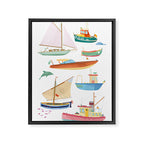 Boats poster Framed Canvas Print Gallery Image 6