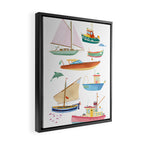Boats poster Framed Canvas Print Gallery Image 2