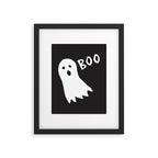 Boo halloween ghost Framed Art Print Gallery Image 6