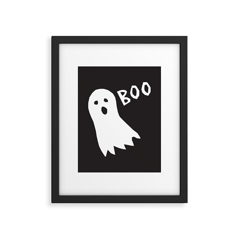 Boo halloween ghost Framed Art Print Gallery Image 6