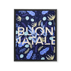 Buon Natale in blue Framed Canvas Print Gallery Image 8