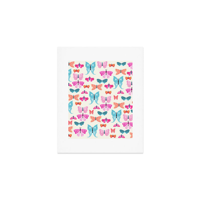 Butterflies in pink Art Print Gallery Image 1