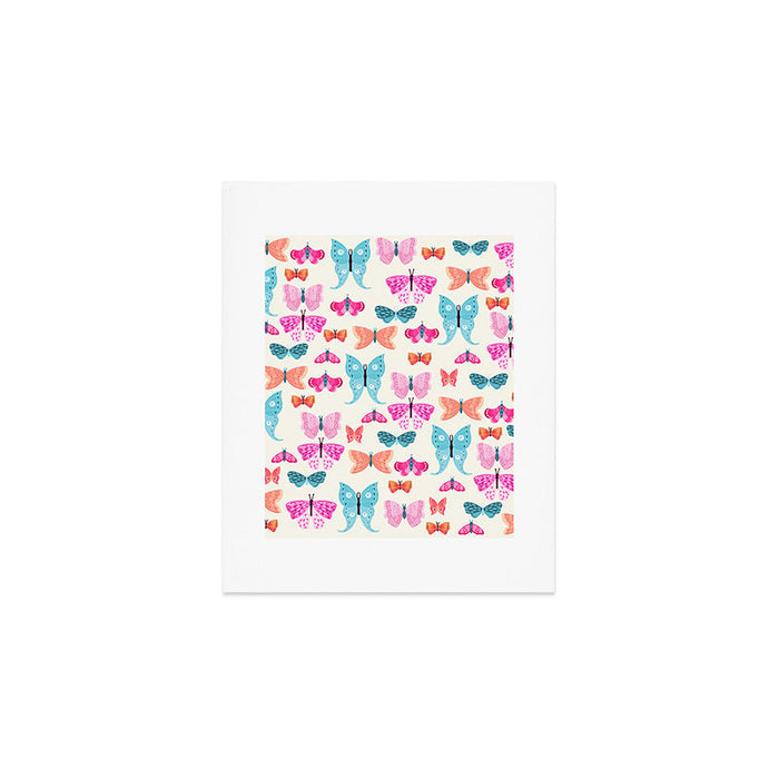 Butterflies in pink Art Print Gallery Image 1