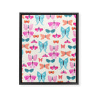 Butterflies in pink Framed Canvas Print Gallery Image 8