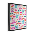 Butterflies in pink Framed Canvas Print Gallery Image 2