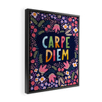Carpe diem floral Framed Canvas Print Gallery Image 2