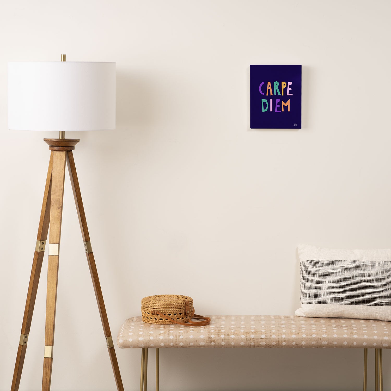 Carpe Diem lettering Canvas Print Gallery Image 2