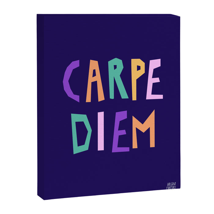Carpe Diem lettering Canvas Print Gallery Image 1