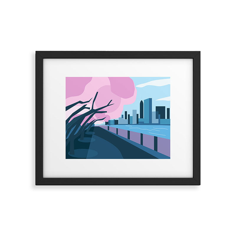 Cherry blossoms in New York  Framed Art Print Gallery Image 5