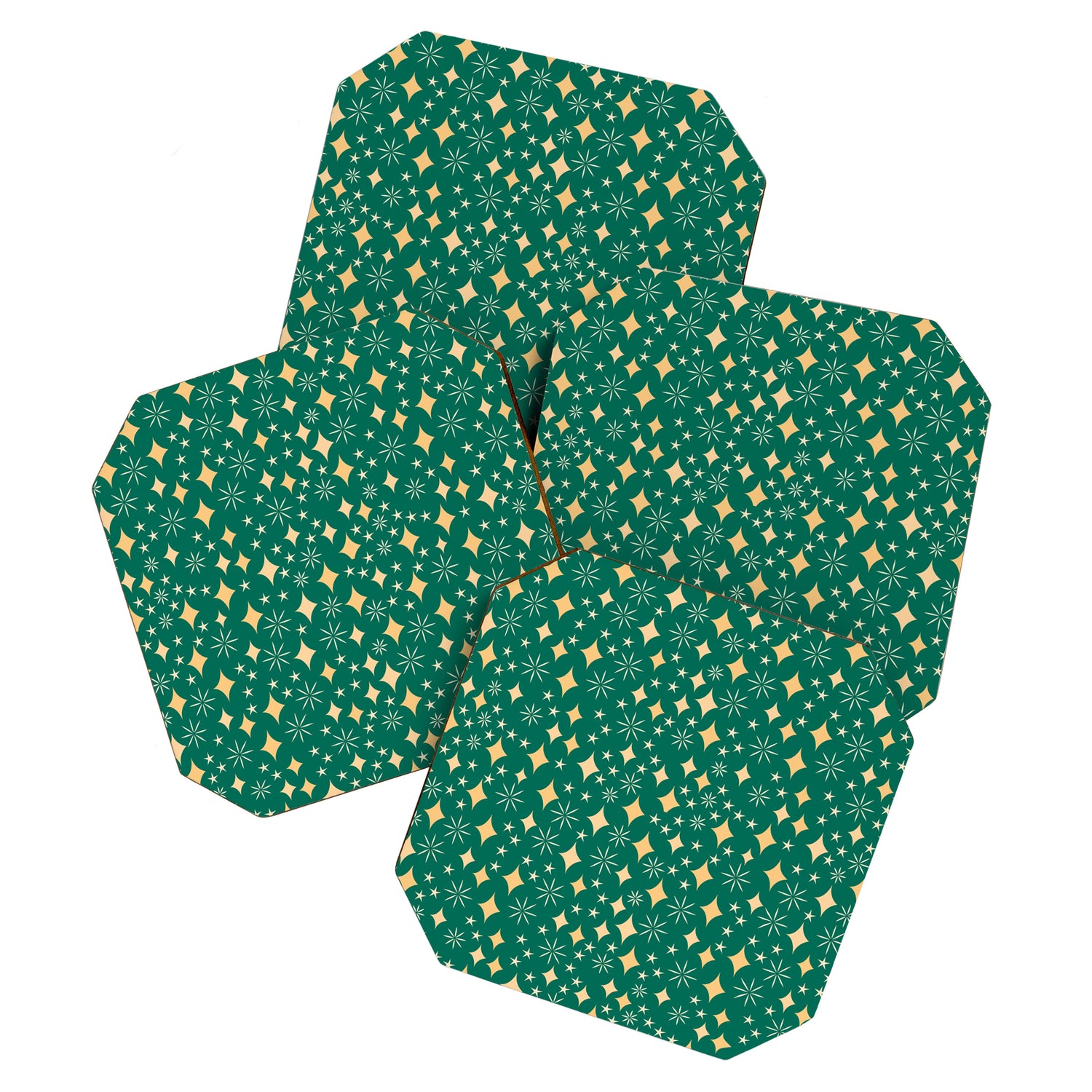 Christmas Lights pattern Coaster Gallery Image 1