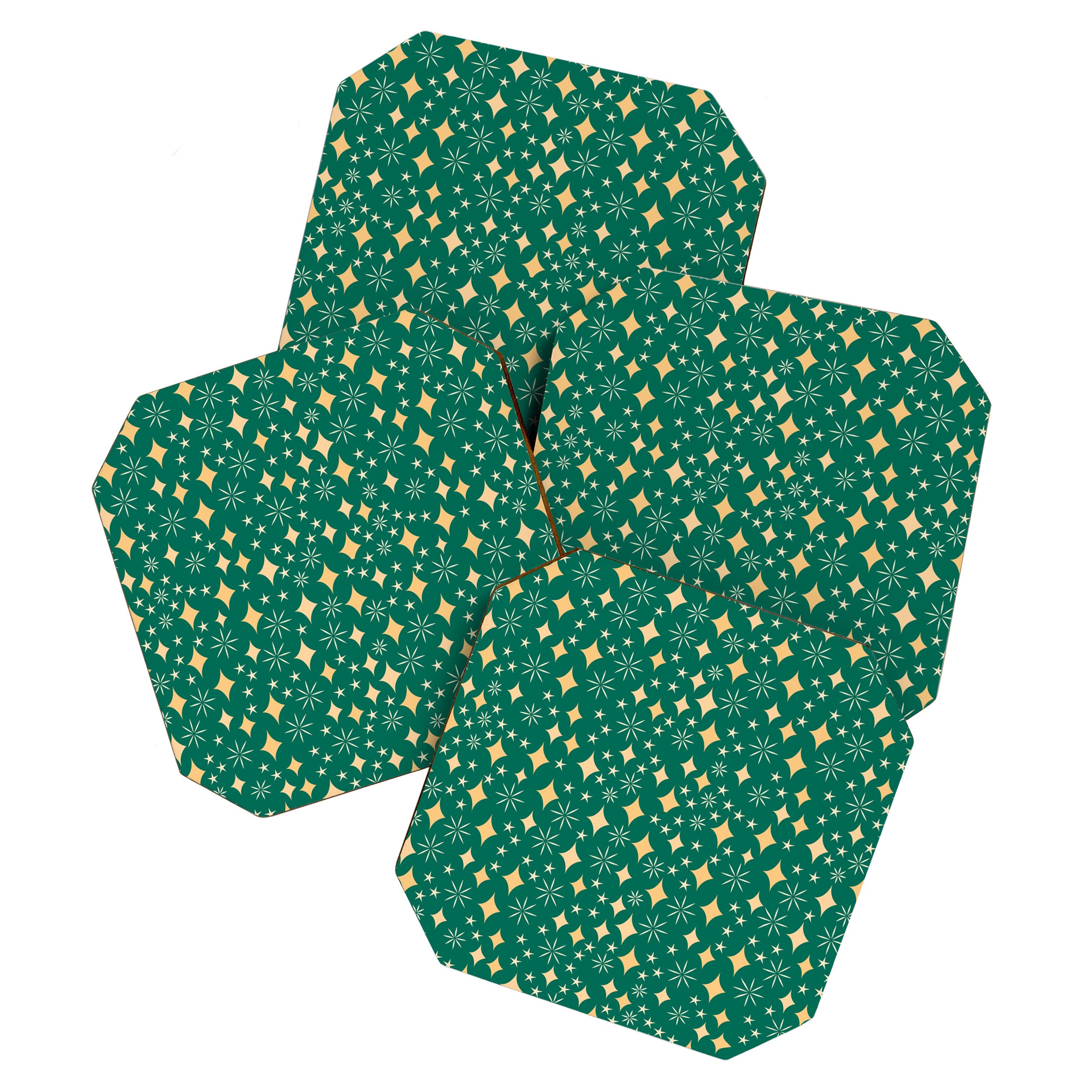 Christmas Lights pattern Coaster Gallery Image 1