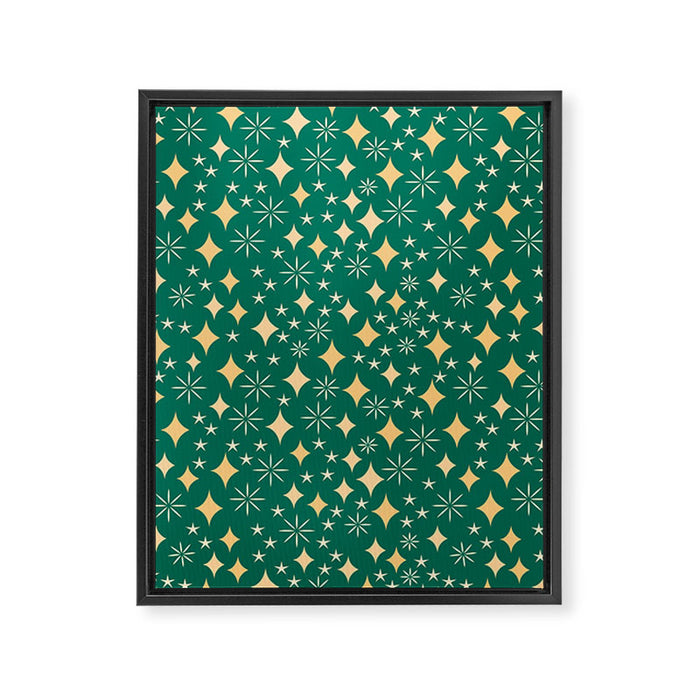 Christmas Lights pattern Framed Canvas Print Gallery Image 1