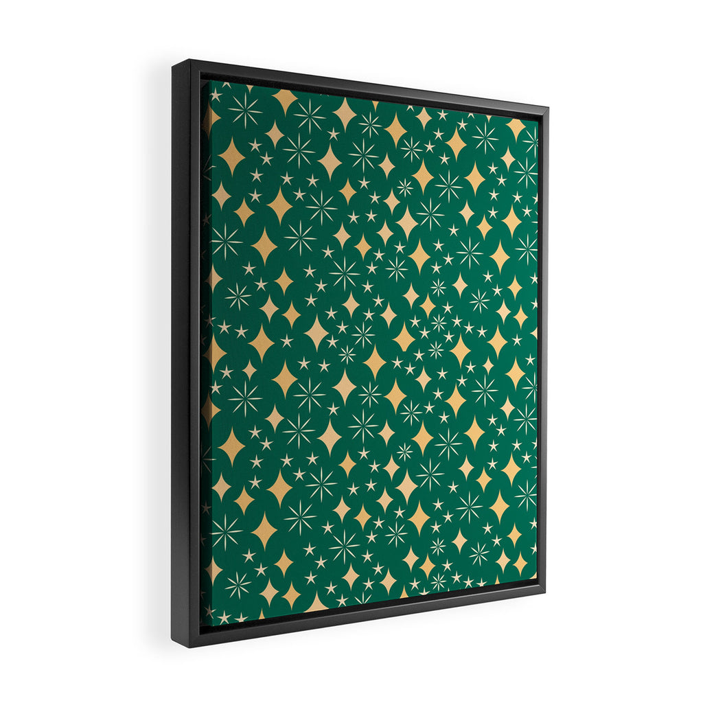 Christmas Lights pattern Framed Canvas Print Gallery Image 2