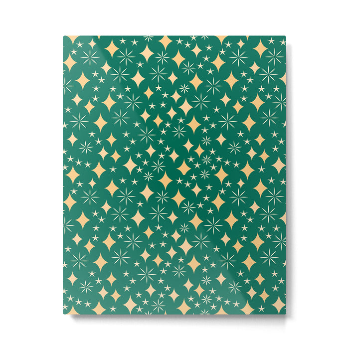 Christmas Lights pattern Metal Print Gallery Image 1