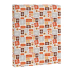 Christmas presents gray and orange pattern Canvas Print Gallery Image 8