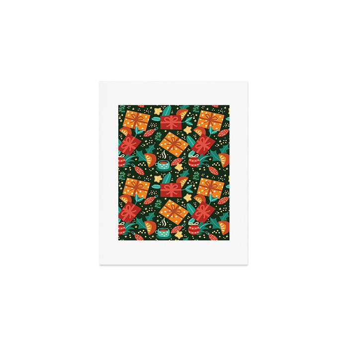 Christmas presents pattern Art Print Gallery Image 1