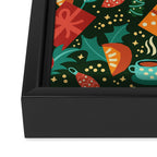 Christmas presents pattern Framed Canvas Print Gallery Image 3