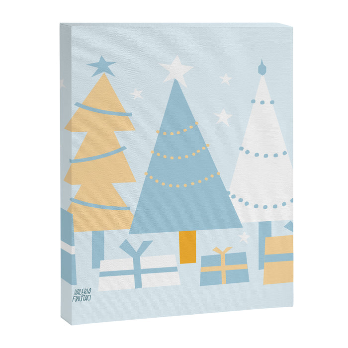 Christmas tree and presents Canvas Print Gallery Image 1