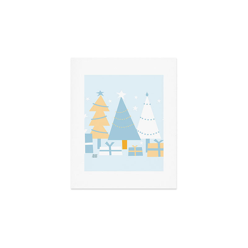 Christmas tree and presents Art Print Gallery Image 1
