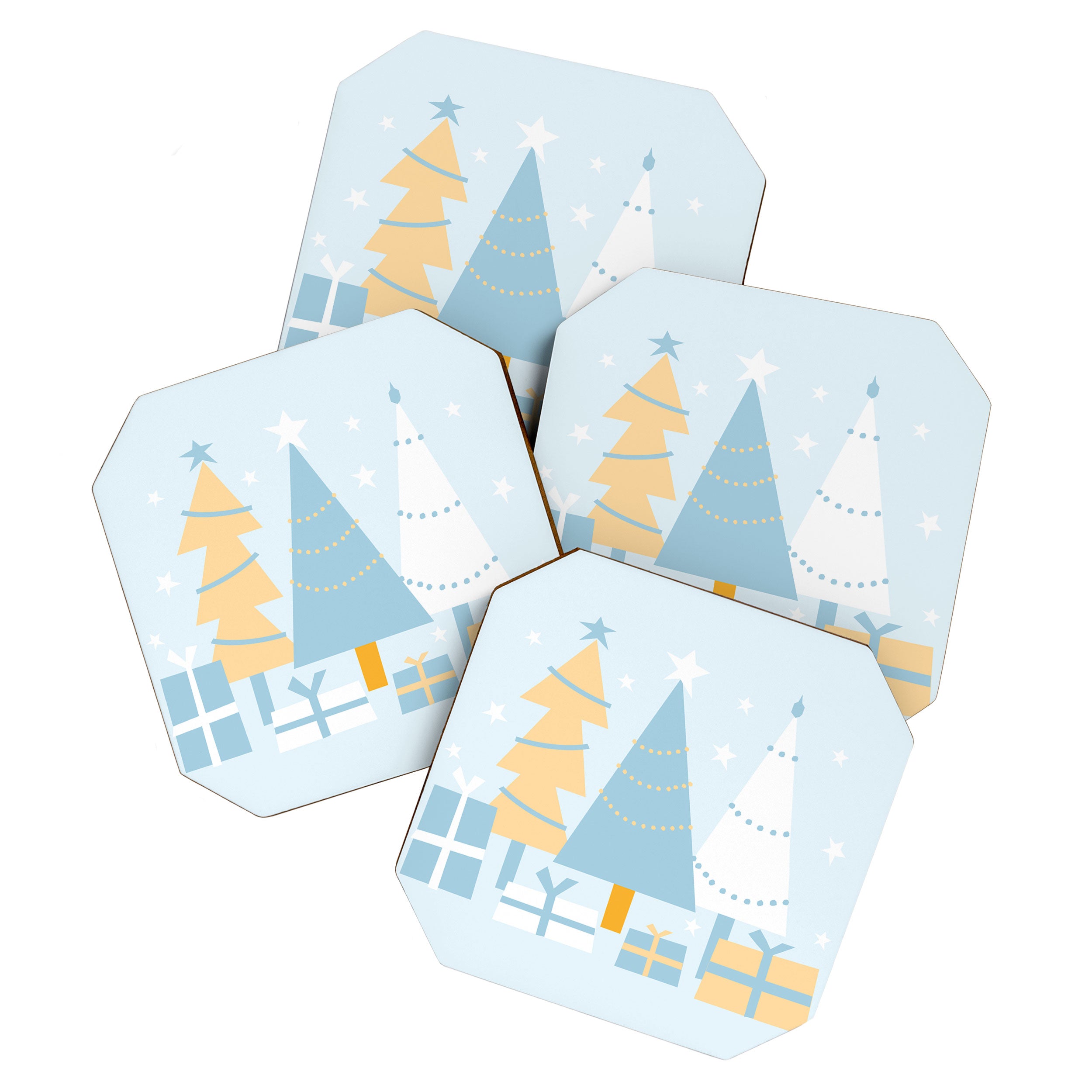 Christmas tree and presents Coaster Gallery Image 1