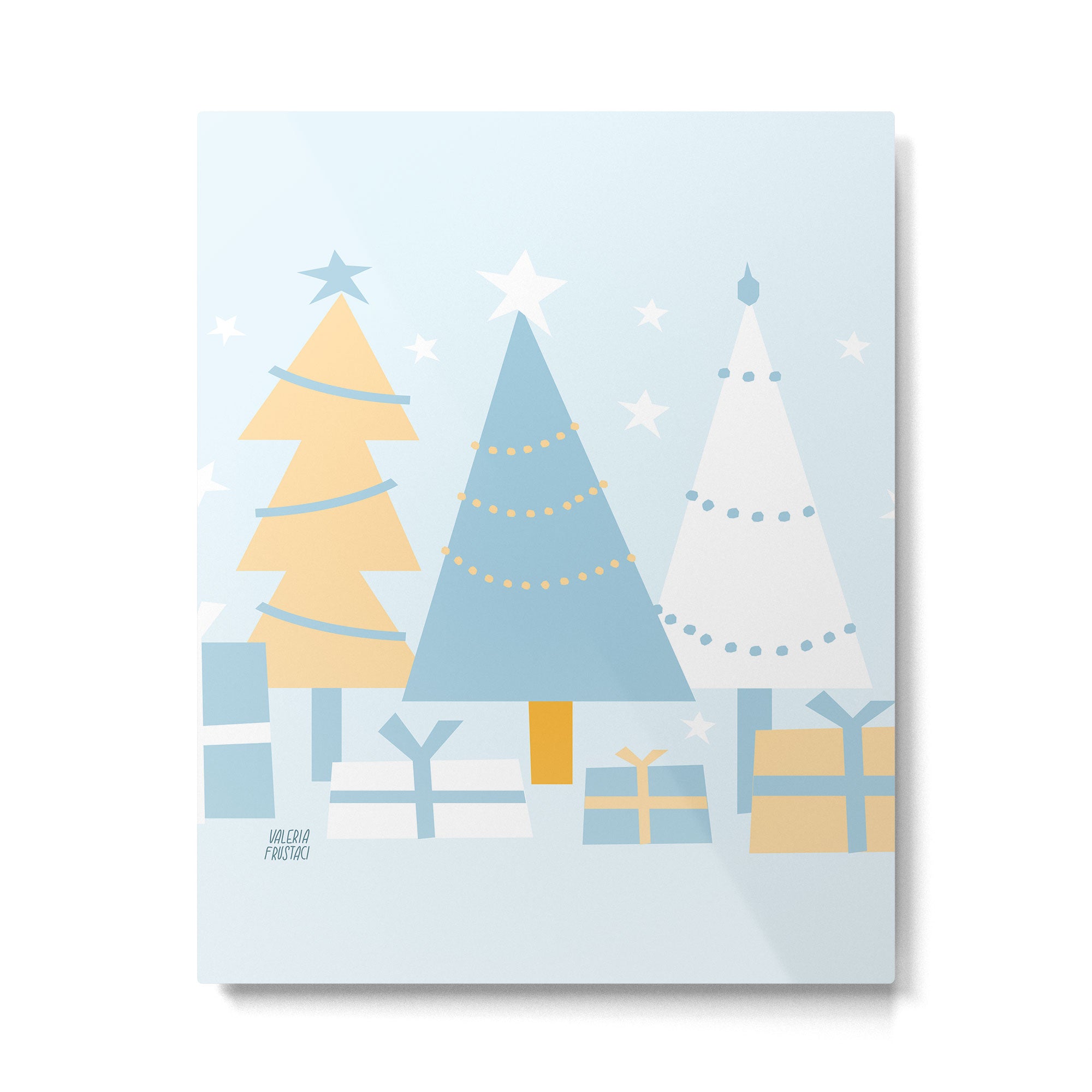 Christmas tree and presents Metal Print Gallery Image 6