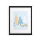 Christmas tree and presents Framed Art Print Gallery Image 6