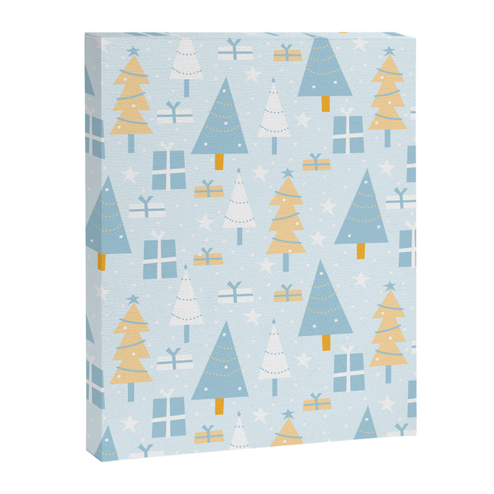 Christmas trees pattern Canvas Print Gallery Image 1