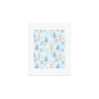 Christmas trees pattern Art Print Gallery Image 1
