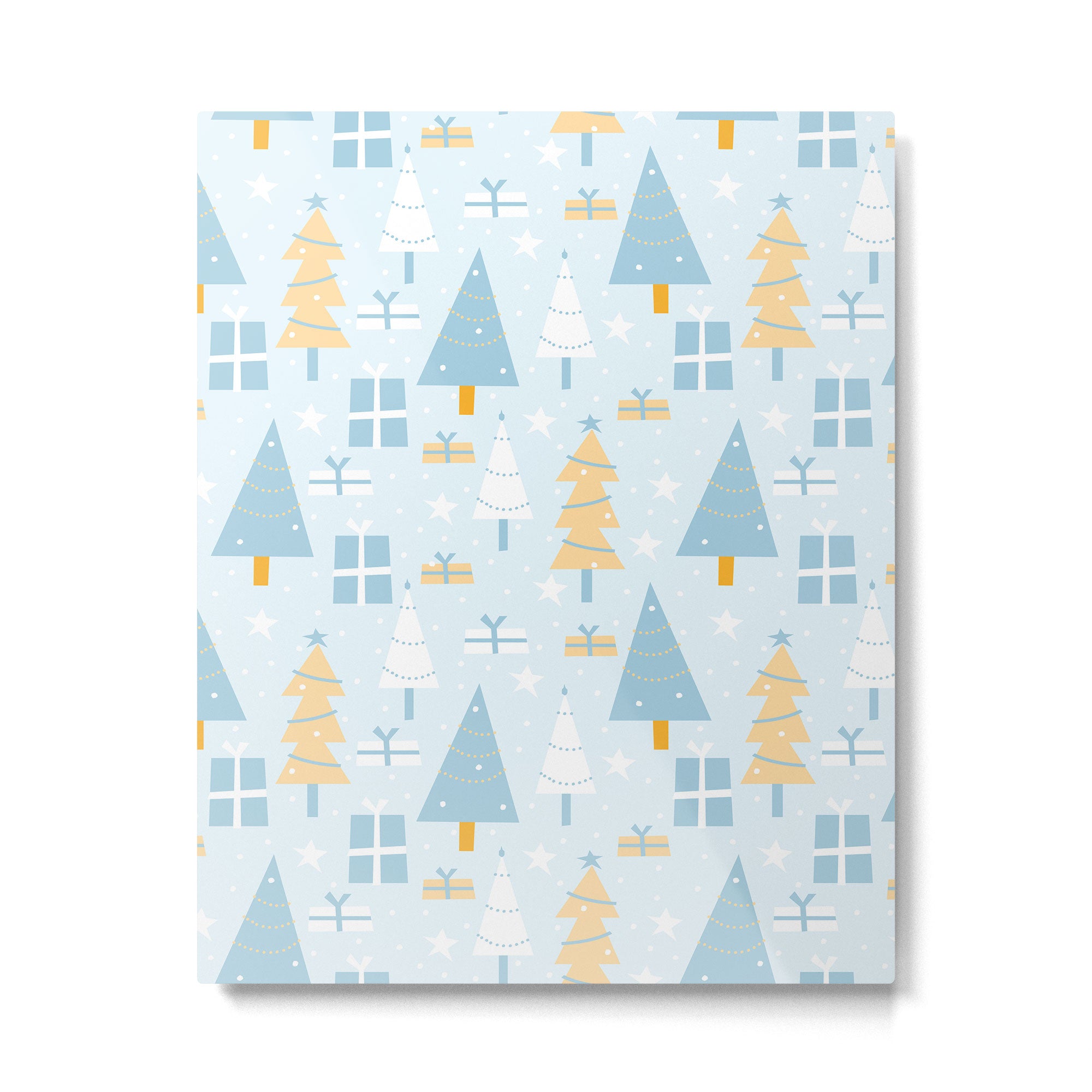 Christmas trees pattern Metal Print Gallery Image 6