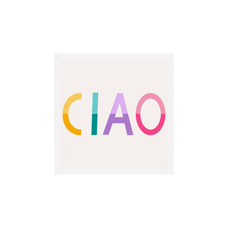 Ciao hand lettering Art Print Gallery Image 1