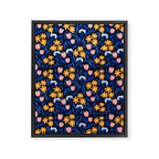 Colorful flowers pattern Framed Canvas Print Gallery Image 8